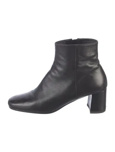 Pre-owned Prada Leather Boots In Black