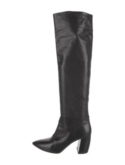 Pre-owned Prada Leather Boots In Black