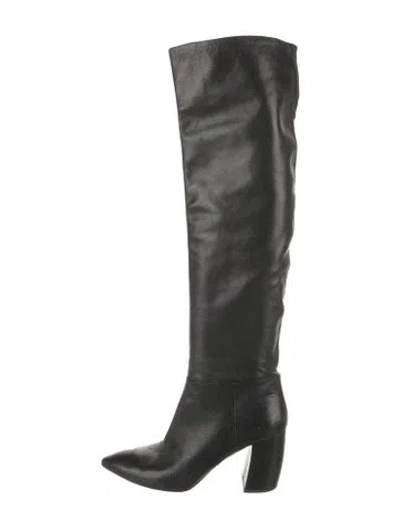 Pre-owned Prada Leather Boots In Black