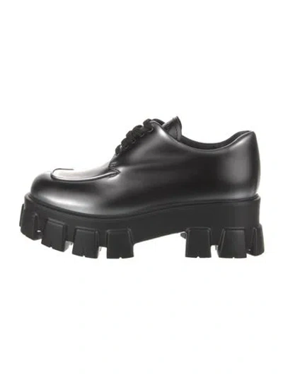 Pre-owned Prada Leather Boots In Black