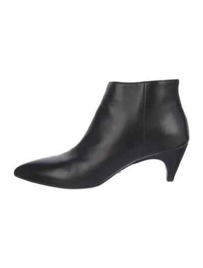 Pre-owned Prada Leather Boots In Black