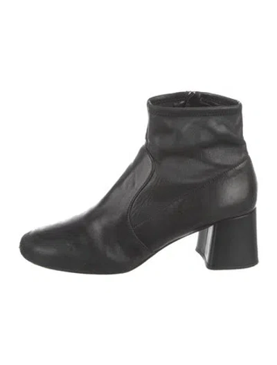Pre-owned Prada Leather Boots In Black