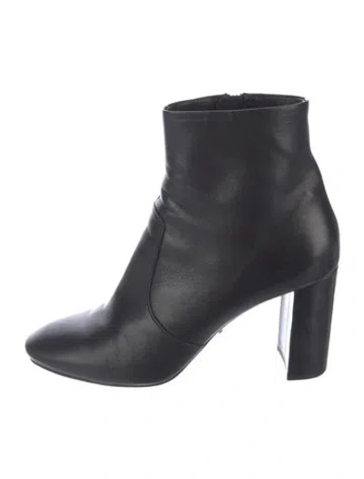 Pre-owned Prada Leather Boots In Black