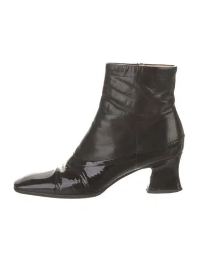 Pre-owned Prada Leather Boots In Black