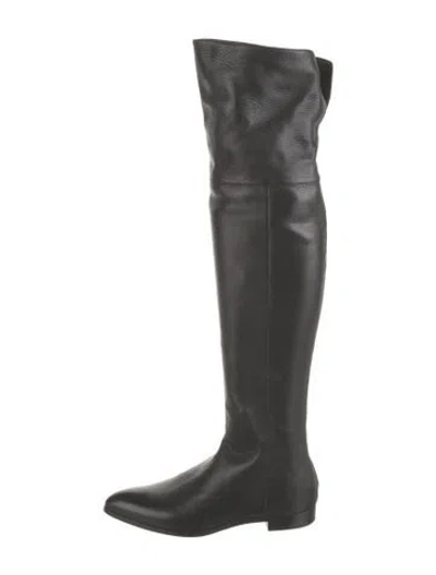 Pre-owned Prada Leather Boots In Black