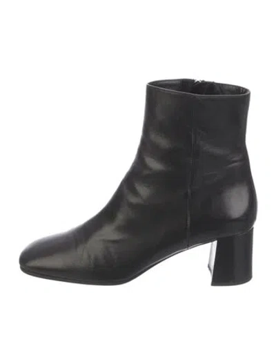 Pre-owned Prada Leather Boots In Black