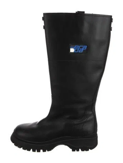 Pre-owned Prada Leather Boots In Black