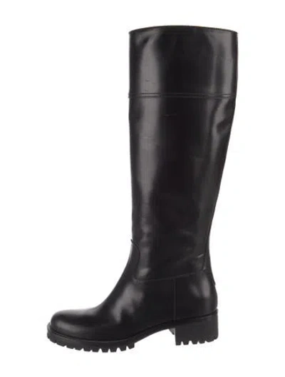 Pre-owned Prada Leather Boots In Black