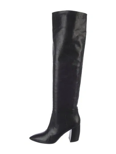 Pre-owned Prada Leather Boots In Black