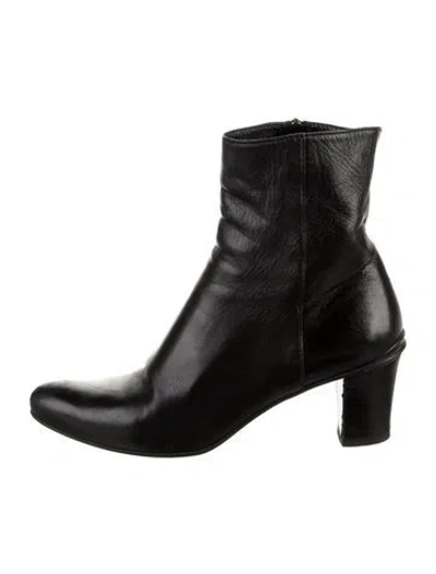 Pre-owned Prada Leather Boots In Black