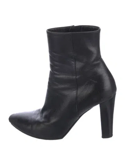 Pre-owned Prada Leather Boots In Black