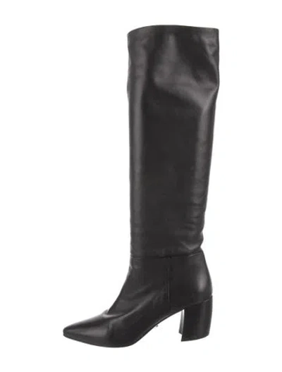 Pre-owned Prada Leather Boots In Black