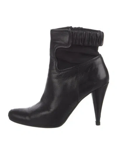 Pre-owned Prada Leather Boots In Black