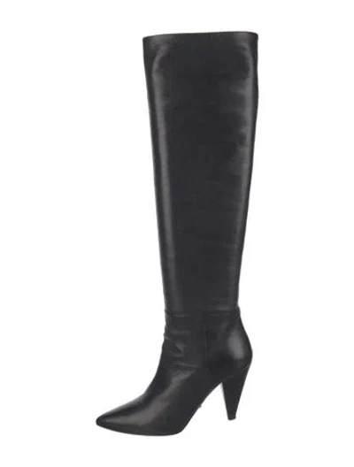 Pre-owned Prada Leather Boots In Black