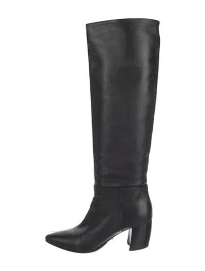 Pre-owned Prada Leather Boots In Black