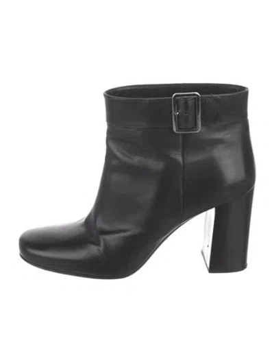 Pre-owned Prada Leather Boots In Black