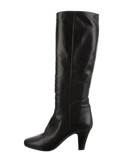 Pre-owned Prada Leather Boots In Black