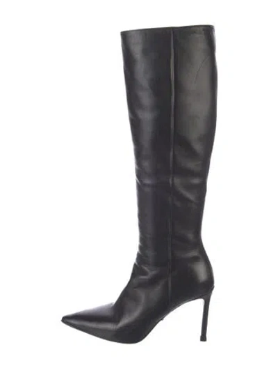 Pre-owned Prada Leather Boots In Black