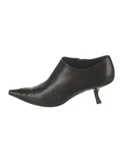 Pre-owned Prada Leather Boots In Black