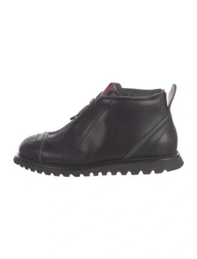 Pre-owned Prada Leather Boots In Black