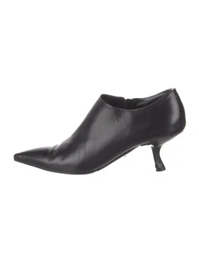 Pre-owned Prada Leather Boots In Black