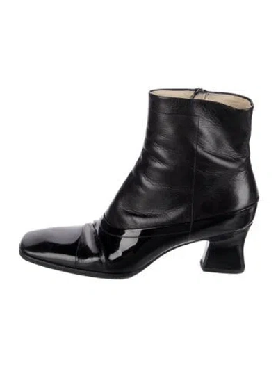Pre-owned Prada Leather Boots In Black