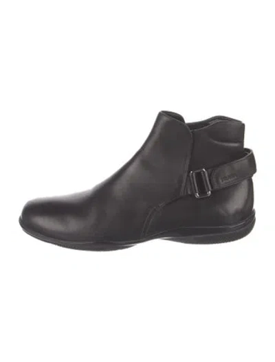 Pre-owned Prada Leather Boots In Black