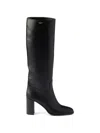 Prada Leather Boots In Black