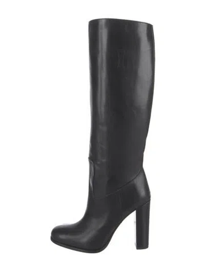 Pre-owned Prada Leather Boots In Black