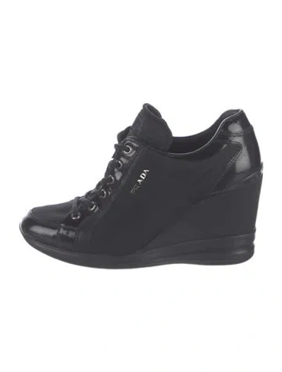 Pre-owned Prada Leather Boots In Black