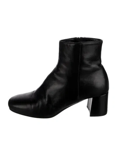 Pre-owned Prada Leather Boots In Black