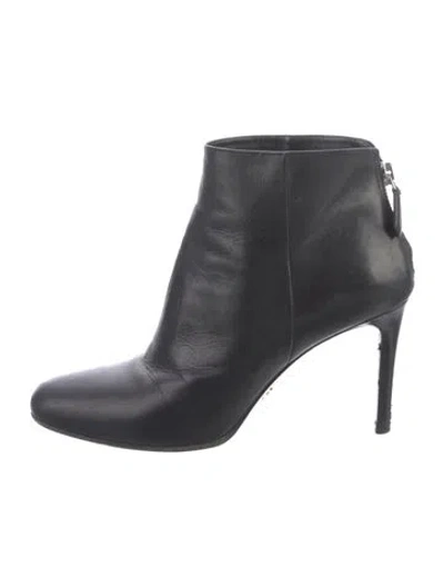Pre-owned Prada Leather Boots In Black