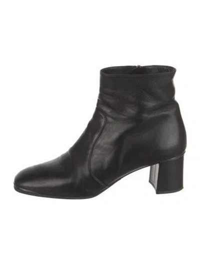 Pre-owned Prada Leather Boots In Black