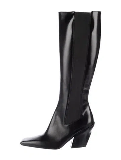 Pre-owned Prada Leather Boots In Black
