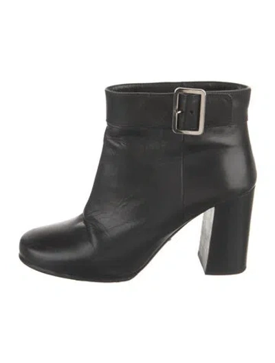 Pre-owned Prada Leather Boots In Black
