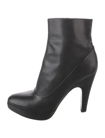 Pre-owned Prada Leather Boots In Black