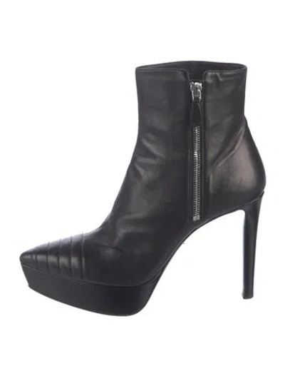 Pre-owned Prada Leather Boots In Black