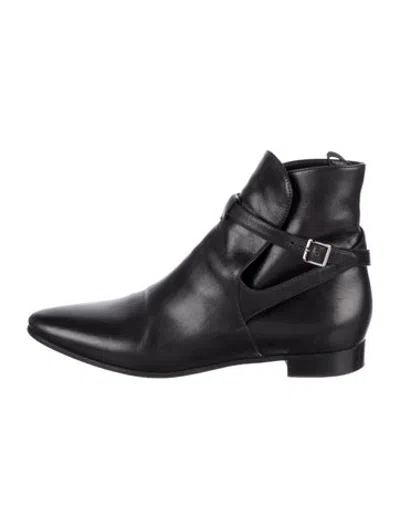 Pre-owned Prada Leather Boots In Black