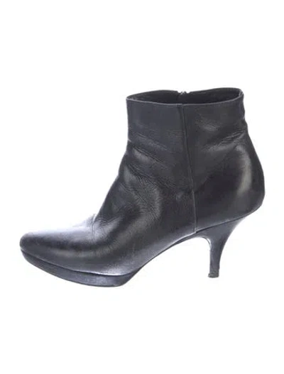 Pre-owned Prada Leather Boots In Blue