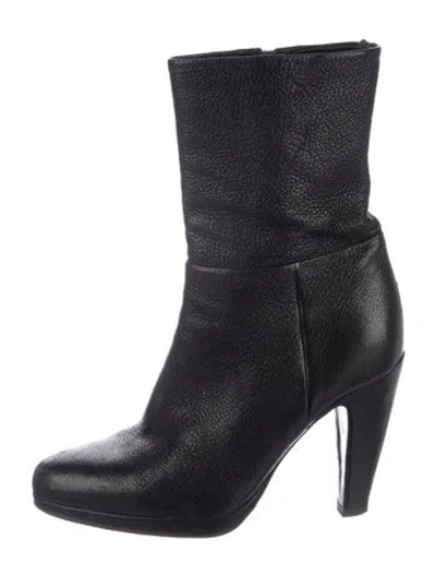 Pre-owned Prada Leather Boots In Blue