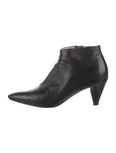 Pre-owned Prada Leather Boots In Blue
