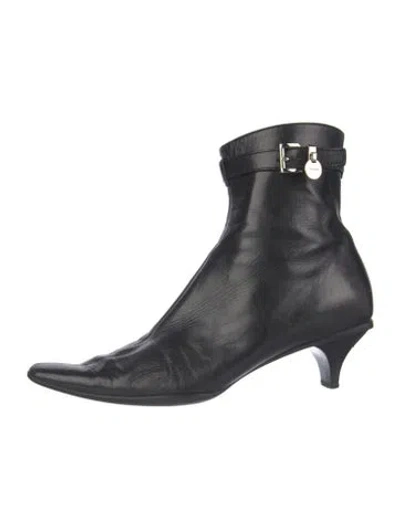 Pre-owned Prada Leather Boots In Blue