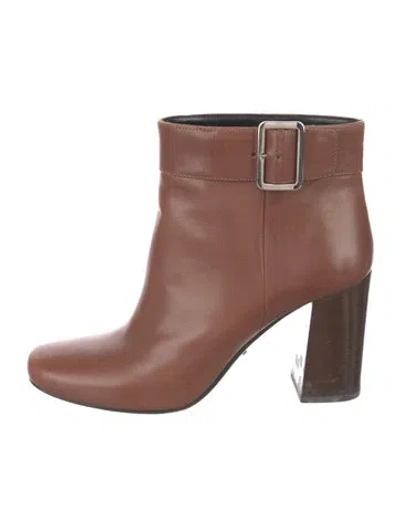 Pre-owned Prada Leather Boots In Brown
