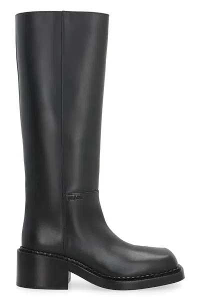 PRADA LEATHER BOOTS