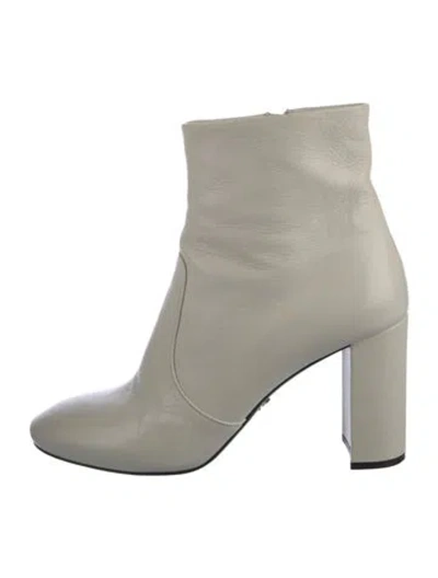 Pre-owned Prada Leather Boots In White
