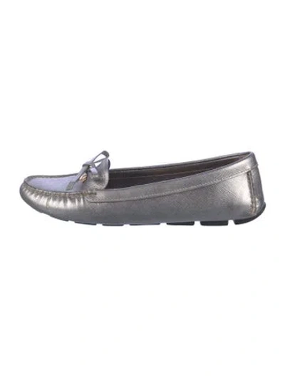 Pre-owned Prada Leather Bow Accents Drivers