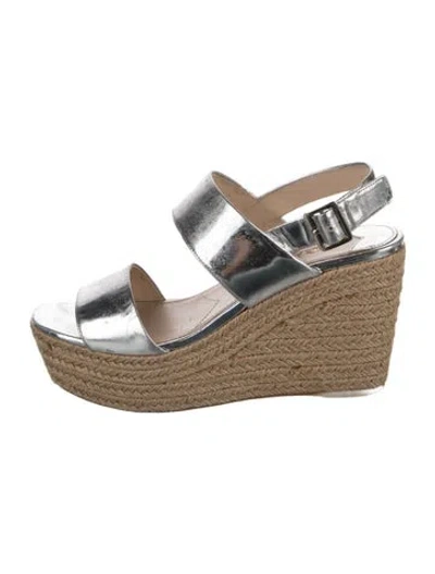 Pre-owned Prada Leather Braided Accents Espadrilles