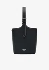 Prada 15cm X 20cm X 9cm Bovine Leather Shoulder Handbag In Black
