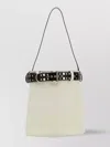 Prada Women's Leatherbuckle Buckle Bag In White