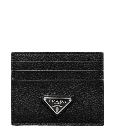 PRADA LEATHER CARD HOLDER